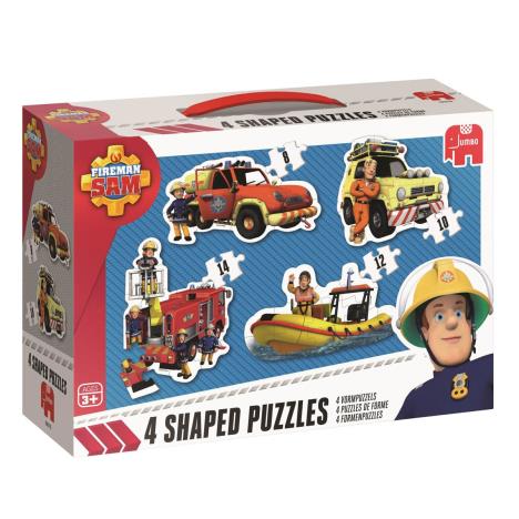 Fireman Sam 4 in 1 Shaped Jigsaw Puzzles £7.99